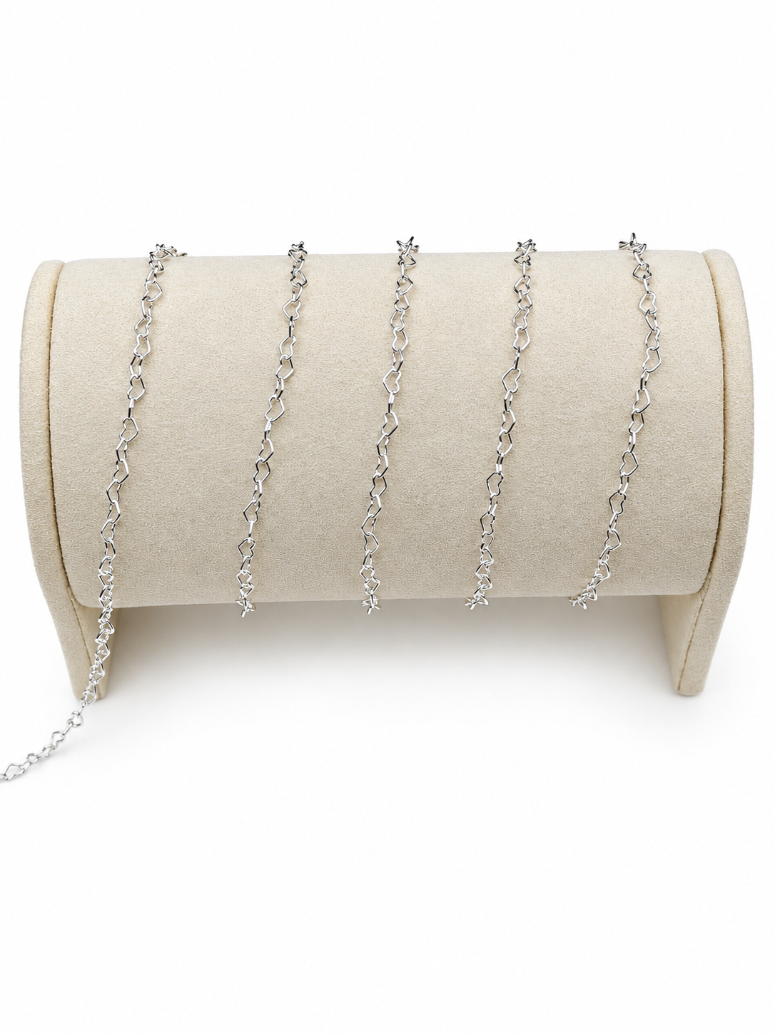 2.8mm Sterling Silver Heart Chain