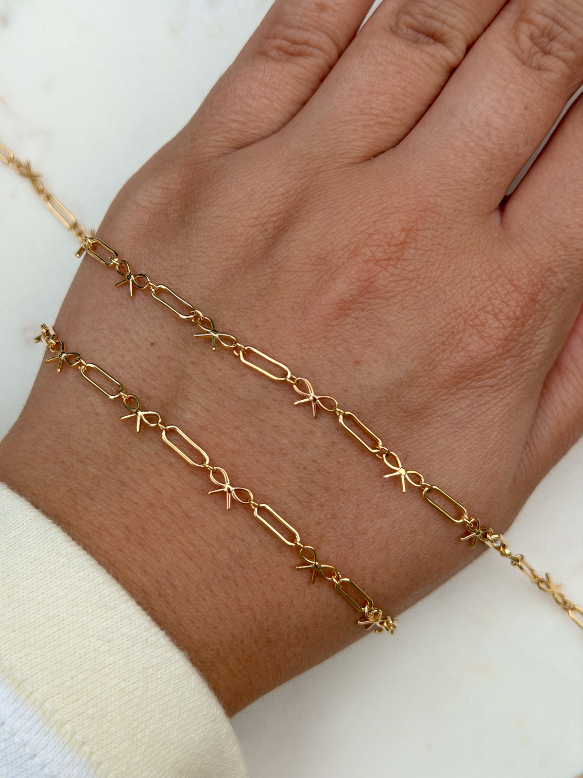 14K Gold-Filled Bow Link