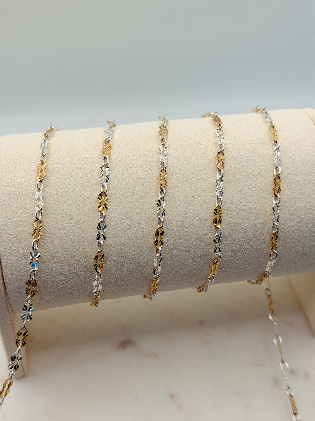 14K Gold-Filled / Sterling Silver Starburst Chain