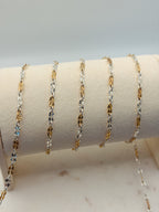 14K Gold-Filled / Sterling Silver Starburst Chain