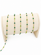 14K Gold-Filled Starburst Enamel Chain - Emerald Isle