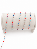 Sterling Silver Electric Sherbet Enamel Chain