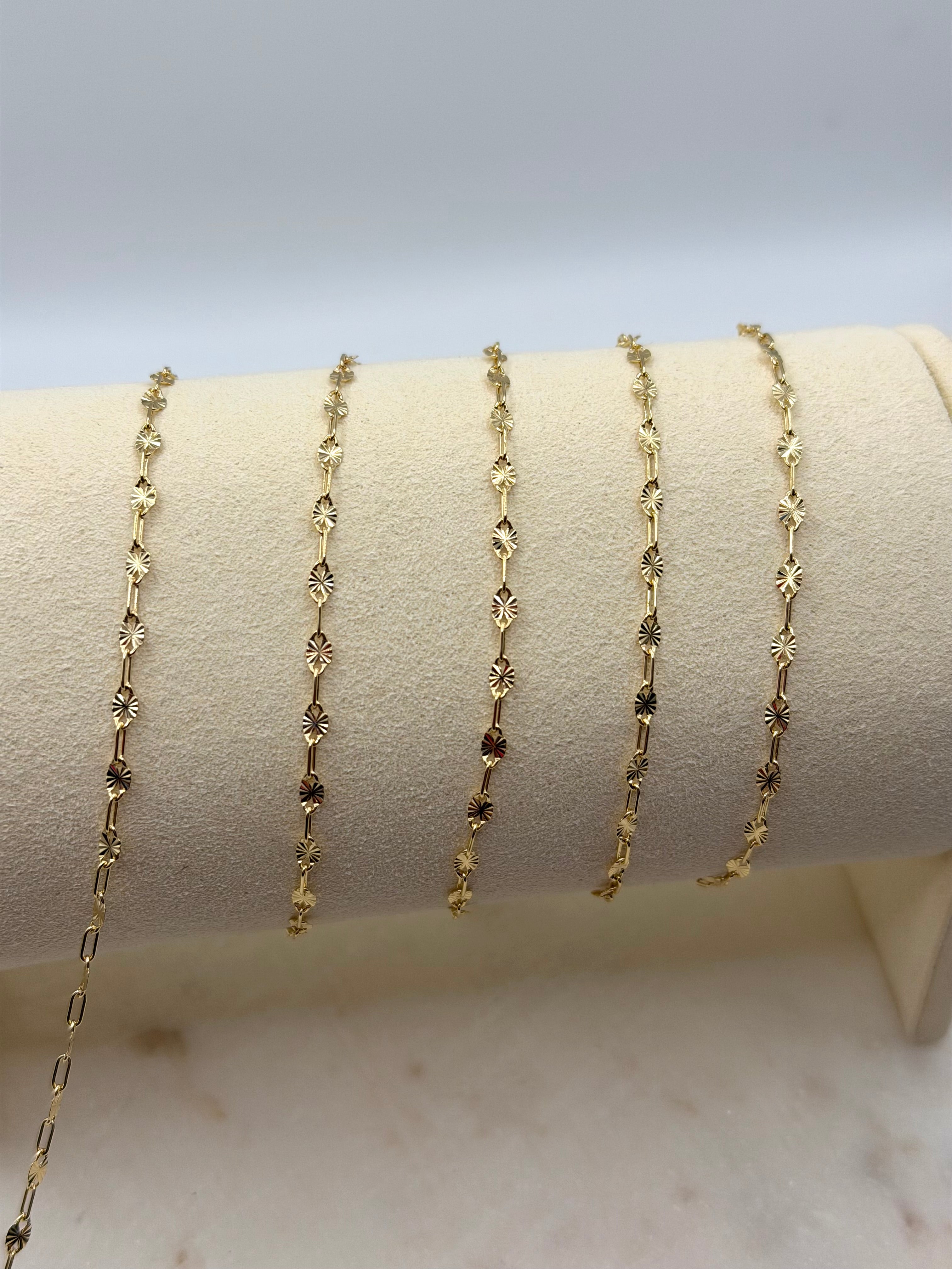 2.5mm 14K Gold-Filled Starburst Chain