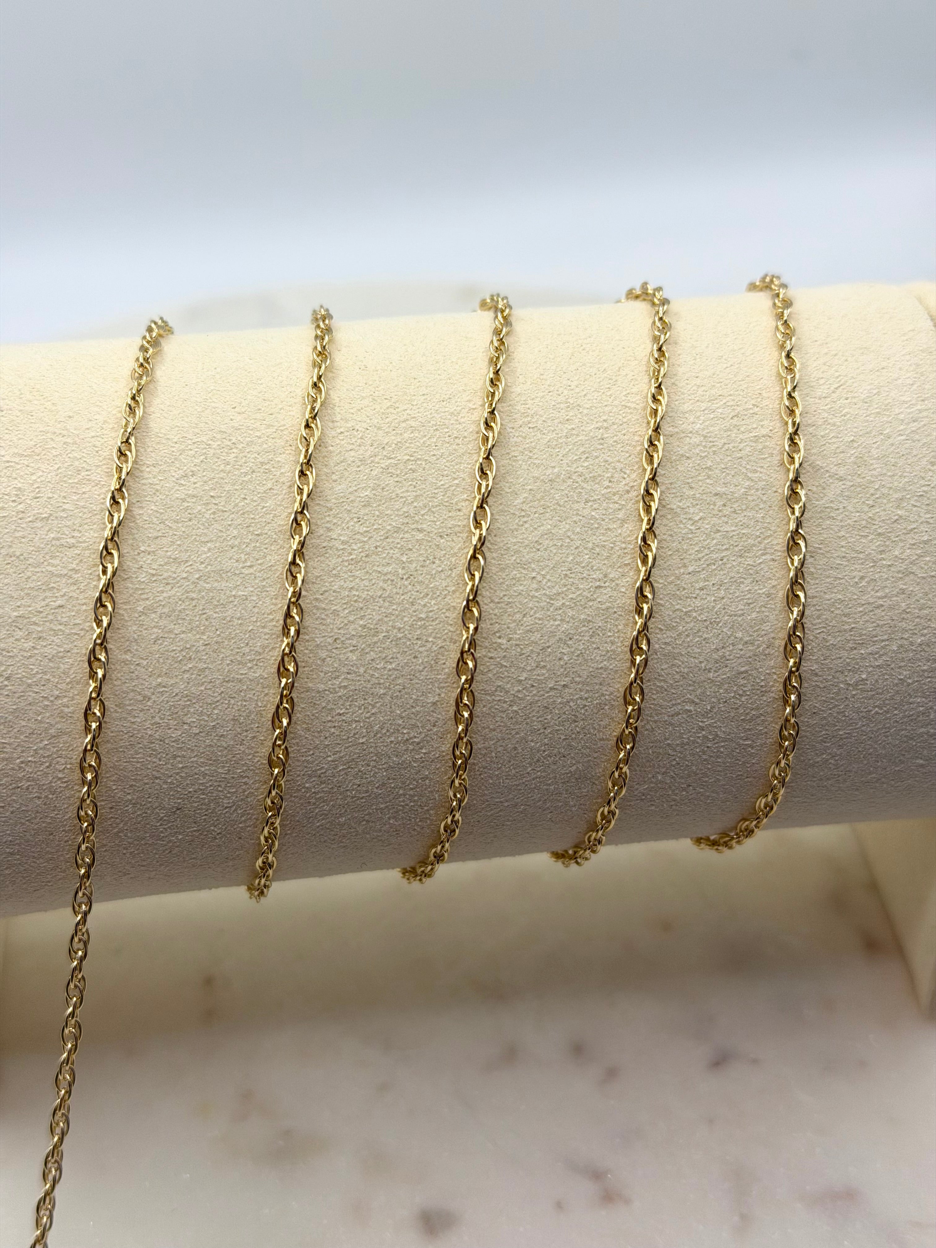 2mm 14K Gold-Filled Rope Chain