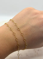 5mm 14K Gold-Filled 1:5 Ratio Clover Chain