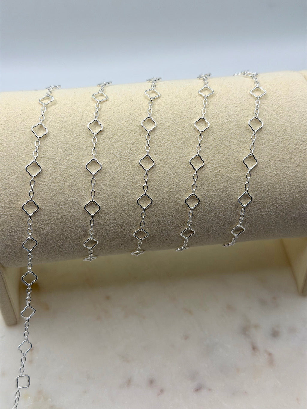 5mm Sterling Silver 1:5 Ratio Clover Chain